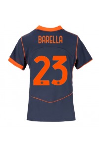 Fotbalové Dres Inter Milan Nicolo Barella #23 Dámské Třetí Oblečení 2025-26 Krátký Rukáv